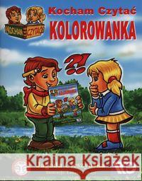 Kocham czytać kolorowanka Cieszyńska Jagoda 9788389434531 Wydawnictwo Edukacyjne