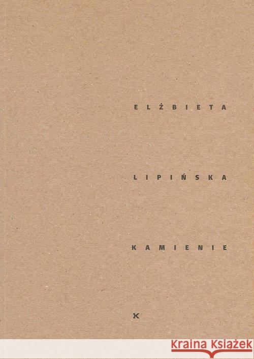 Kamienie Lipińska Elżbieta 9788394669720