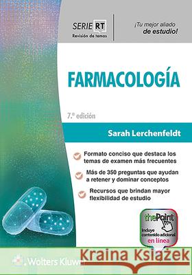 Serie Rt. Farmacología Lerchenfeldt, Sarah 9788417949563 LWW