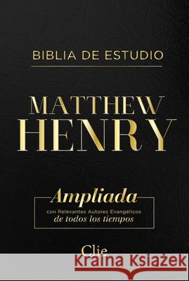 Rvr Biblia de Estudio Matthew Henry, Leathersoft, Negro, Con Índice Henry, Matthew 9788418204661 Vida Publishers