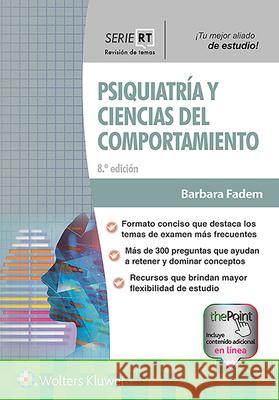 Serie Rt. Psiquiatría Y Ciencias del Comportamiento Fadem, Barbara 9788418257209 Lippincott Williams & Wilkins