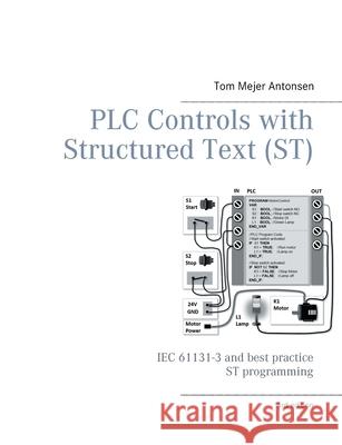 PLC Controls with Structured Text (ST), V3 Monochrome: IEC 61131-3 and best practice ST programming Antonsen, Tom Mejer 9788743026365 Books on Demand