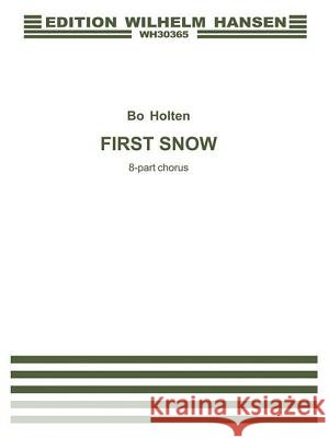 First Snow Bo Holten 9788759808597