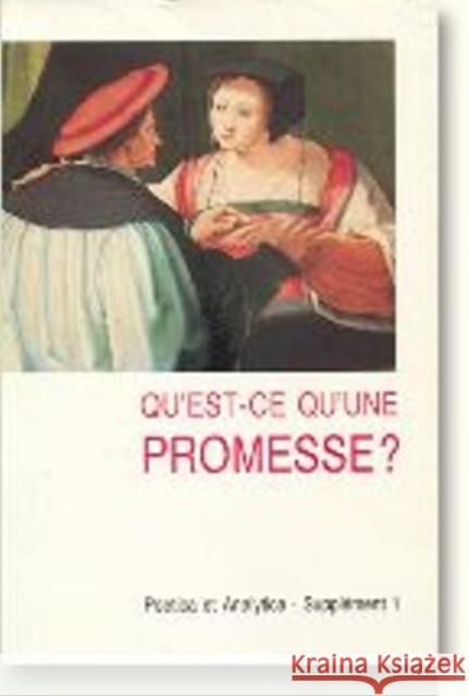 Qu'est-Ce Qu'une Promesse?: Poetica Et Analytica Per Aage Brandt, Annie Prassoloff 9788772883984 Aarhus University Press