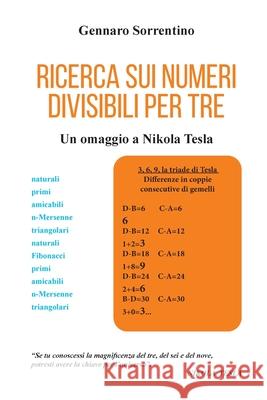 Ricerca sui numeri divisibili per tre Gennaro Sorrentino 9788827856260 Youcanprint