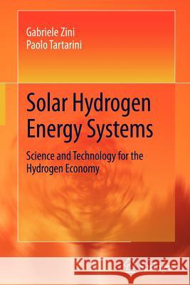 Solar Hydrogen Energy Systems: Science and Technology for the Hydrogen Economy Zini, Gabriele 9788847019973 Not Avail