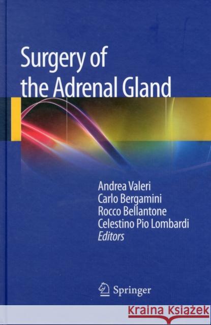 Surgery of the Adrenal Gland Andrea Valeri Carlo Bergamini Rocco Bellantone 9788847025851