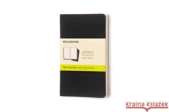 Moleskine Plain Cahier - Black Cover (3 Set) Moleskine 9788883704918