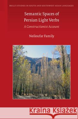 Semantic Spaces of Persian Light Verbs: A Constructionist Account Neiloufar Family 9789004243026 Brill