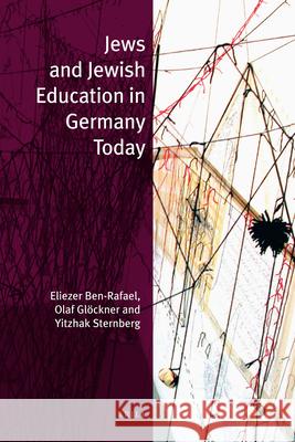 Jews and Jewish Education in Germany Today Eliezer Ben-Rafael Olaf G Yitzhak Sternberg 9789004253292 Brill Academic Publishers