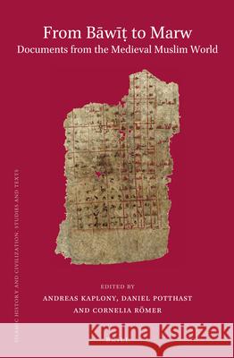 From Bāwīṭ to Marw. Documents from the Medieval Muslim World Andreas Kaplony, Daniel Potthast, Cornelia Römer 9789004282056