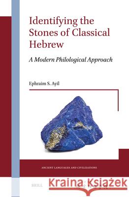 Identifying the Stones of Classical Hebrew: A Modern Philological Approach Ephraim S. Ayil 9789004677999 Brill