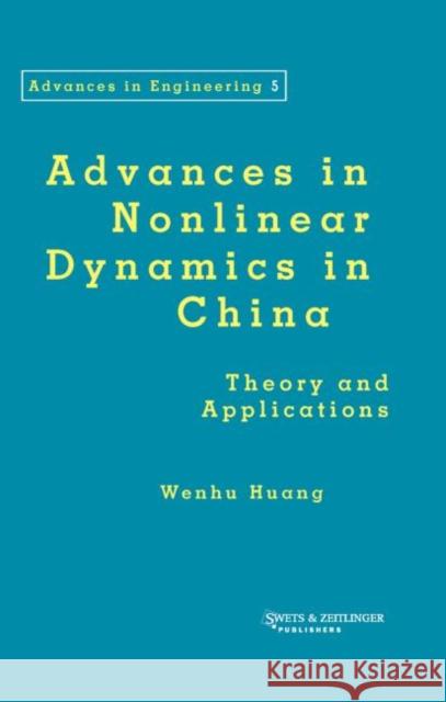Advances in Nonlinear Mechanics in China  9789026518706 Swets & Zeitlinger