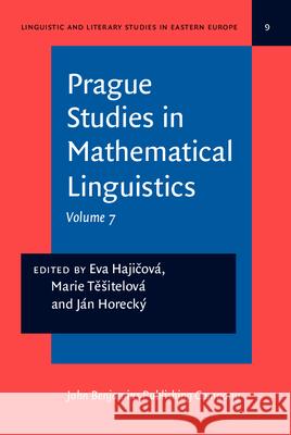 Prague Studies in Mathematical Linguistics: v. 7  9789027215116 John Benjamins Publishing Co