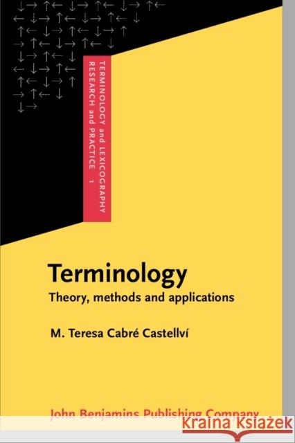 Terminology M Teresa Cabre 9789027216342 BEBC