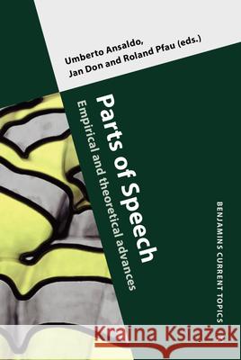 Parts of Speech Umberto Ansaldo 9789027222558