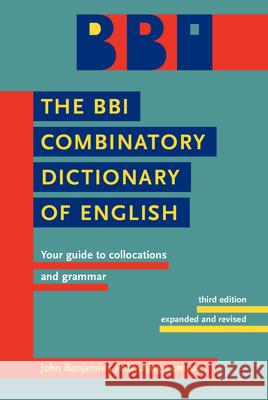BBI COMBINATORY DICTIONARY OF ENGLISH  9789027232601 JOHN BENJAMINS PUBLISHING CO