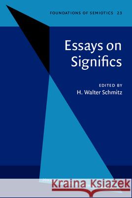 Essays on Significs  9789027232953 John Benjamins Publishing Co