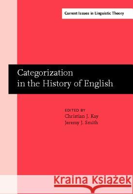 Categorization in the History of English  9789027247759 John Benjamins Publishing Co