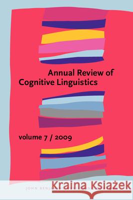 Annual Review of Cognitive Linguistics  9789027254870 John Benjamins Publishing Co