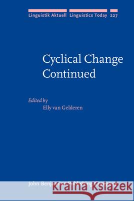 Cyclical Change Continued Elly van Gelderen   9789027257109