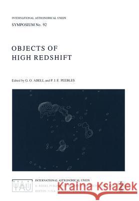Objects of High Redshift  9789027711199 Kluwer Academic Publishers