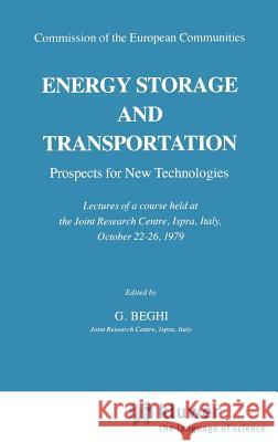 Energy Storage and Transportation: Prospects for New Technologies G. Beghi 9789027711663 Springer