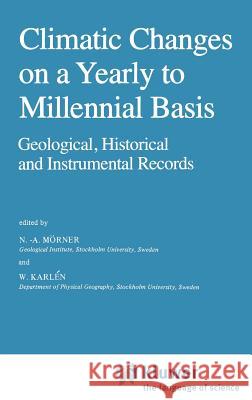 Climatic Changes on a Yearly to Millennial Basis: Geological, Historical and Instrumental Records Mörner, N. -A 9789027717795 Springer