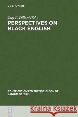 Perspectives on Black English  9789027978110 Mouton de Gruyter