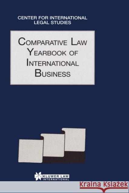 Comparative Law Yearbook of International Business Dave Campbell Dennis Campbell 9789041107404