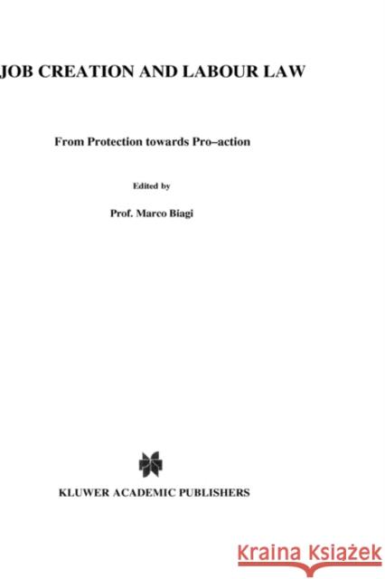 Job Creation and Labour Law: From Protection Towards Pro-Action Biagi, Marco 9789041114327 Kluwer Law International