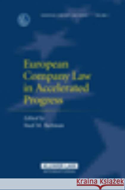 European Company Law in Accelerated Progress Bartman 9789041125293 Kluwer Law International