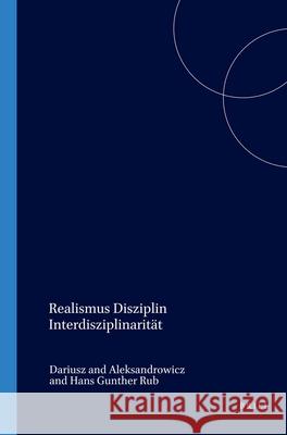 Realismus Disziplin Interdisziplinarität  9789042015357 Brill (JL)