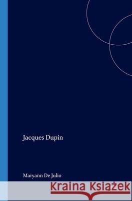 Jacques Dupin  9789042018464 Editions Rodopi B.V.