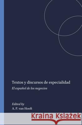 Textos y Discursos de Especialidad Andreu Va 9789042019829