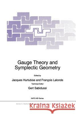 Gauge Theory and Symplectic Geometry Jacques Hurtubise Francois LaLonde Fran Ois LaLonde 9789048148301