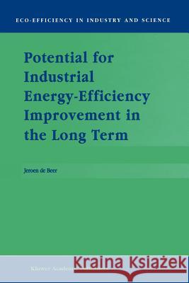 Potential for Industrial Energy-Efficiency Improvement in the Long Term J. De Beer 9789048154449 Not Avail