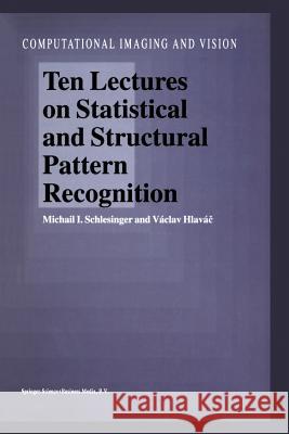 Ten Lectures on Statistical and Structural Pattern Recognition M. I. Schlesinger Vaclav Hlavac 9789048160273 Not Avail