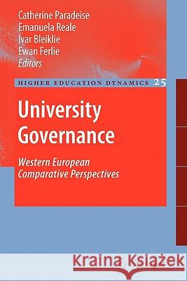 University Governance: Western European Comparative Perspectives Paradeise, Catherine 9789048179404