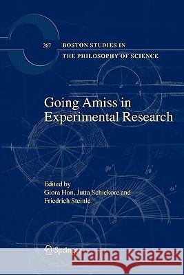 Going Amiss in Experimental Research Springer 9789048180196