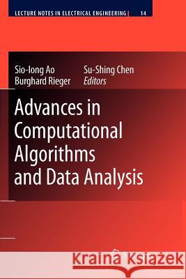 Advances in Computational Algorithms and Data Analysis  9789048180271 Not Avail