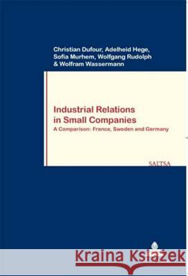 Industrial Relations in Small Companies: A Comparison: France, Sweden and Germany Pochet, Philippe 9789052013602