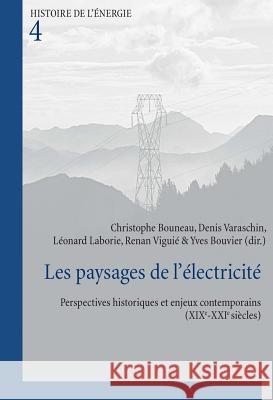 Les Paysages de l'Électricité: Perspectives Historiques Et Enjeux Contemporains (Xixe-Xxie Siècles) Association Electra 9789052018935 P.I.E.-Peter Lang S.a