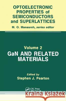 Gan and Related Materials Stephen J. Pearton Stephen J. Pearton  9789056995164 Taylor & Francis