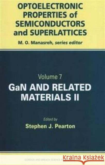 Gan and Related Materials II Pearton, Stephen J. 9789056996864 CRC Press