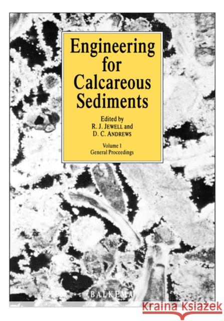 Engineering for Calcareous Sediments Volume 1 D. Andrews R. Jewell D. Andrews 9789061917533 Taylor & Francis