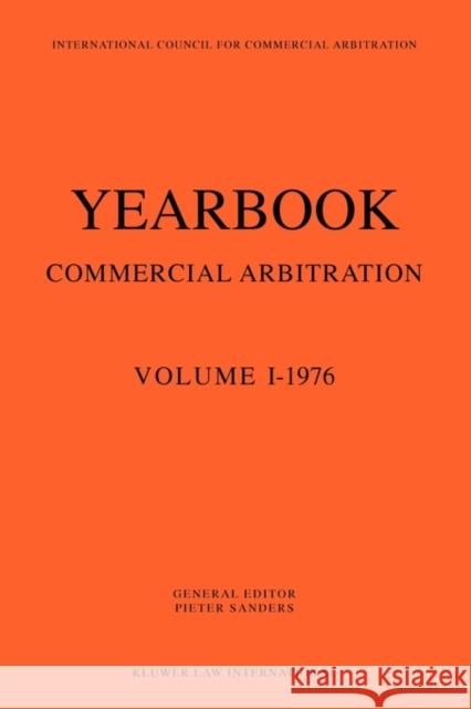 Yearbook Commercial Arbitration Sanders, Pieter 9789065445339 Kluwer Law International