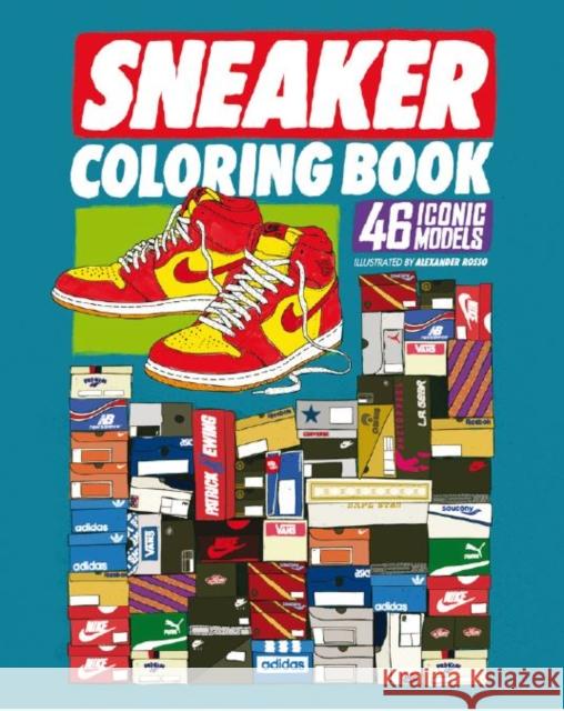 Sneaker Coloring Book Alexander Rosso 9789188369437 Dokument Forlag