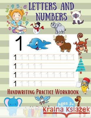 Letters and Numbers Handwriting Practice Workbooks Over The Rainbow Publishing 9789198725568