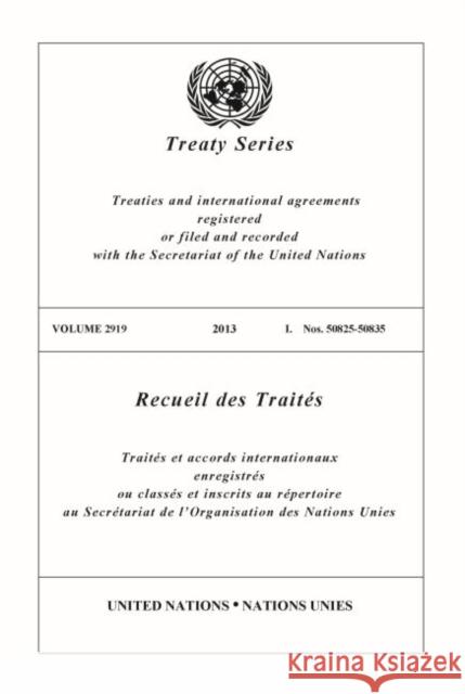 Treaty Series 2919 United Nations Publications 9789219009530 United Nations